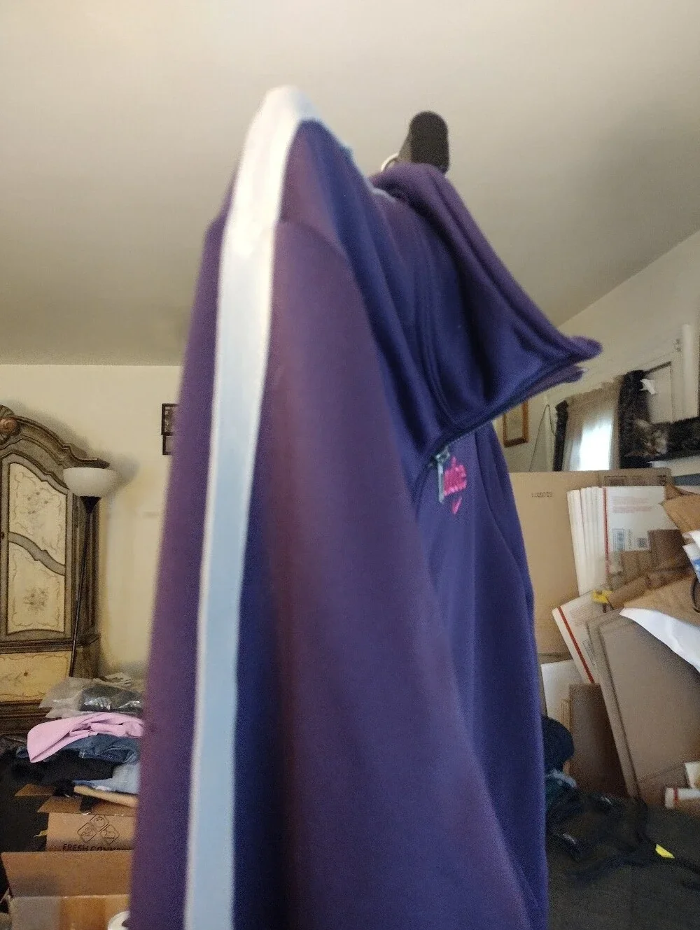 Vintage Nike Purple Jacket with Pink Logo Large